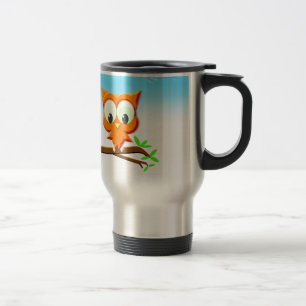 Mug De Voyage Petite chouette sur une branche