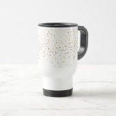 Mug De Voyage Petite Golden Stars Travel Café Mug-White (Devant droit)