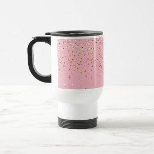 Mug De Voyage Petite Golden Stars Voyage Café Mug Rose