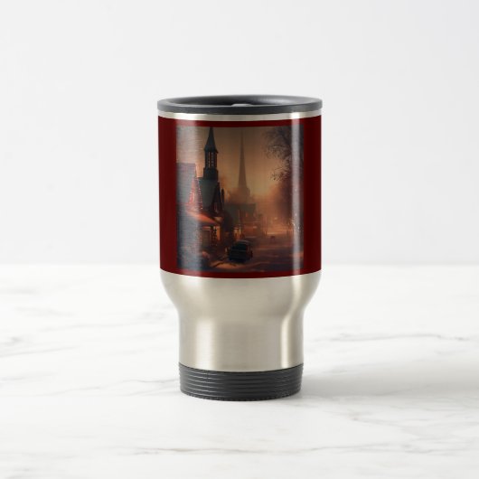 Mug De Voyage Petite ville de Noël 4 (Centre)