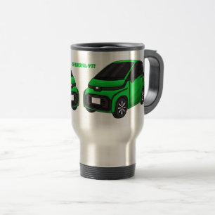 Mug De Voyage Petite voiture verte de taille micro