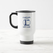 Mug De Voyage Phare nautique avec nom de capitaine ou de bateau (Gauche)