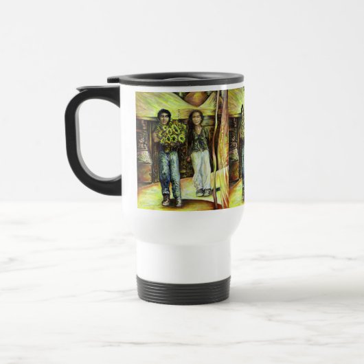 Mug De Voyage Phase de ChapeI Sixtine d'un ChaIIenge (Gauche)