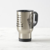 Mug De Voyage Phil 4:13 Inspirationnel Bible Scripture Motivatio (Devant droit)
