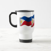 Mug De Voyage Philippines ondulant le drapeau (Gauche)