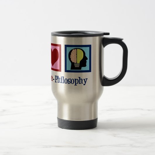 Mug De Voyage Philosophie de l'amour de la paix (Droit)