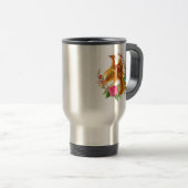 Mug De Voyage Phoenix Floral Se Lève De L'Imaginaire Des Cendres (Devant droit)