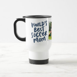 Mug De Voyage Photo bleu marine tendance de la meilleure maman d