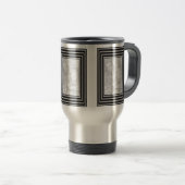 Mug De Voyage Photo Cadre Noir Et Argent (Devant droit)