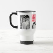 Mug De Voyage Photo Collage Couple | Cadeau moderne Valentines (Gauche)