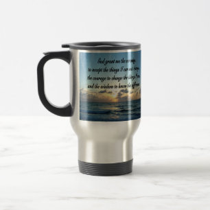 MUG DE VOYAGE PHOTO DE BEAUTIFUL SERENITY PRAYER OCEAN