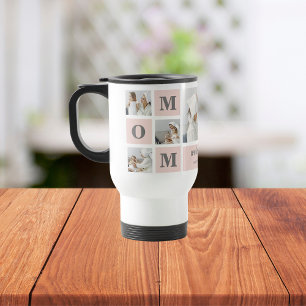Mug De Voyage Photo de collection moderne Best Mom Ever Pink Cad