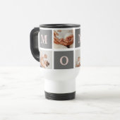 Mug De Voyage Photo de collection moderne Best Mom Pink & Grey C (Devant gauche)