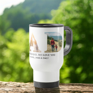 Mug De Voyage Photo de Fête des pères personnalisée Papa