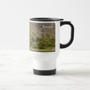 Mug De Voyage Photo de l'effet de peinture du pont de la rivière