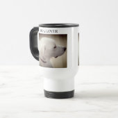 Mug De Voyage Photo de profil de chien fier Chocolat noir Brown (Devant gauche)
