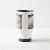Mug De Voyage Photo de profil de chien fier Chocolat noir Brown (Centre)