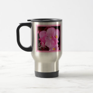 Mug De Voyage Photo du magnifique Impatiens rose vif floral