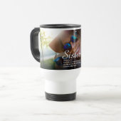 Mug De Voyage Photo du script de définition de la meilleure soeu (Devant gauche)