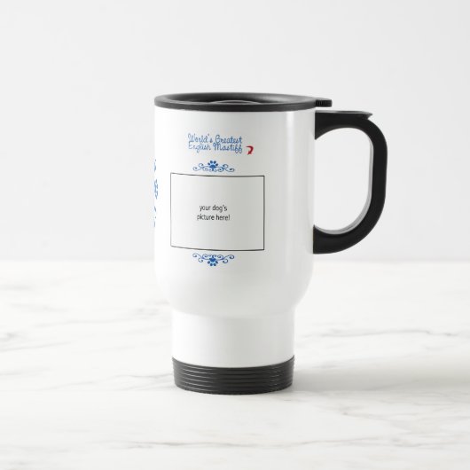 Mug De Voyage Photo faite sur commande ! Le plus grand mastiff (Droite)