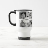 Mug De Voyage Photo Famille Collage tendance Noir & Blanc Initia (Gauche)