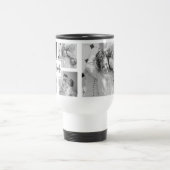 Mug De Voyage Photo Famille Collage tendance Noir & Blanc Initia (Centre)