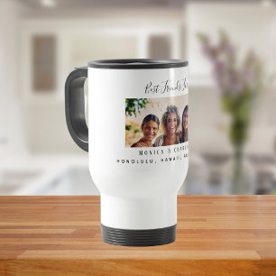 Mug De Voyage Photo meilleurs amis pour toujours noir blanc