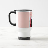 Mug De Voyage Photo moderne | Cadeau de Valentines Rouge et Rose (Gauche)