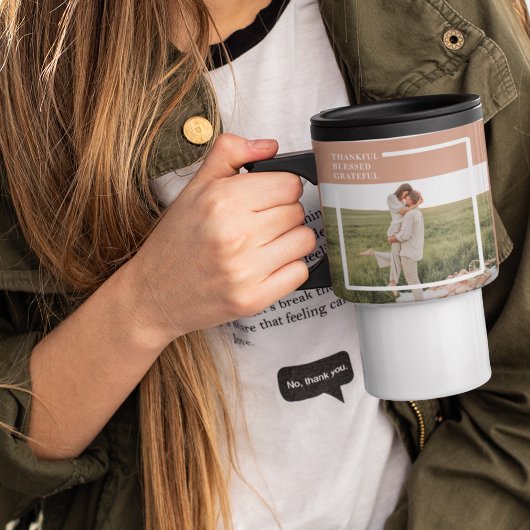 Mug De Voyage Photo moderne de Family | Thankful