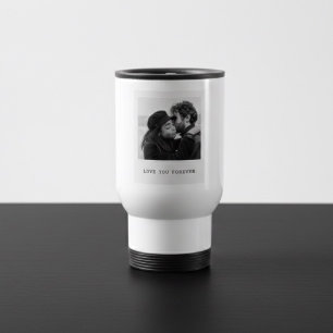 Mug De Voyage Photo personnalisé – Je t'aime pour toujours 