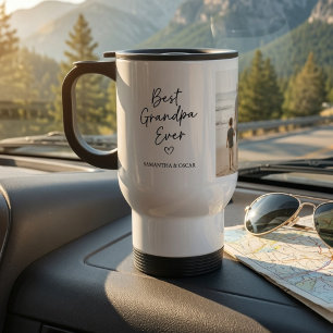 Mug De Voyage Photo personnalisé Meilleur Grand-Père Ever