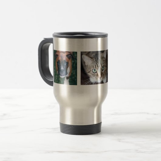 Mug de voyage photo pour animal de compagnie multi (Devant gauche)