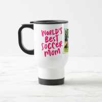 Photo rose de la meilleure maman de foot au monde