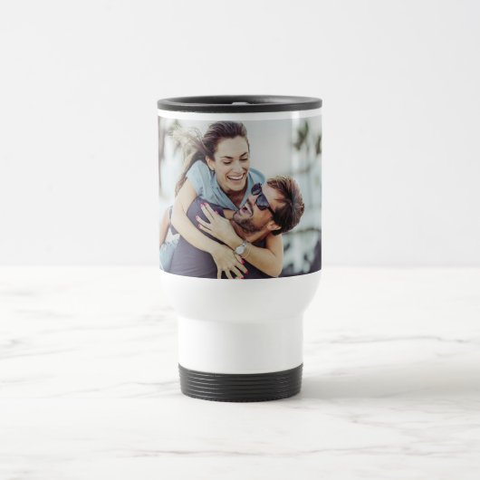 Mug De Voyage Photo simple moderne Favori Couple (Centre)