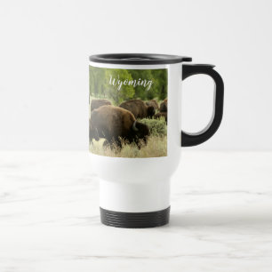 Mug De Voyage Photographie de la nature du bison du Wyoming