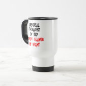 Mug De Voyage Physiothérapeute Zombie plaisanter (Devant gauche)