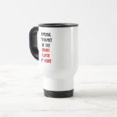 Mug De Voyage Physiothérapeute Zombie Slayer (Devant gauche)
