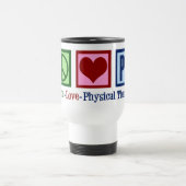 Mug De Voyage Physothérapeute Peace Love Physiothérapie PT (Centre)