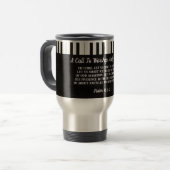 Mug De Voyage Piano Key Bible Verse Voyage Mug (Devant gauche)