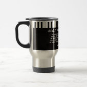 Mug De Voyage Piano Key Bible Verse Voyage Mug (Gauche)