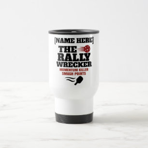 Mug De Voyage Pickleball Nom personnalisé The Rally Wrecker