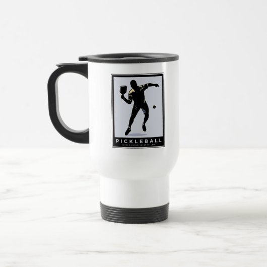 MUG DE VOYAGE PICKLEBALL SILHOUETTE CLASSIQUE (Gauche)