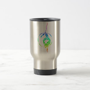Mug De Voyage Pied aérien de cercle à diriger en arc-en-ciel