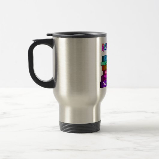 Mug De Voyage Pile unique de cadeaux de retraite de conception (Gauche)