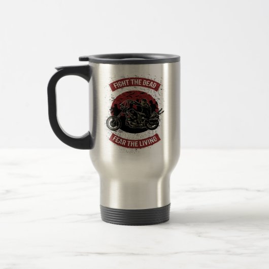 Mug De Voyage Pilote de moto Zombie Fighter (Gauche)