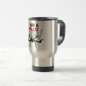 Mug De Voyage Pilote d'UAV Quadpilot Quadcopter (Devant droit)