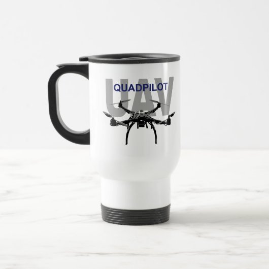 Mug De Voyage Pilote Quadcopter UAV Quadpilot (Gauche)