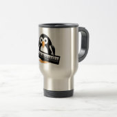 Mug De Voyage Pingouin avec piano (Devant droit)