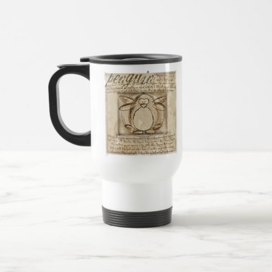 Mug De Voyage Pingouin de Vitruvian (Gauche)