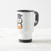 Mug De Voyage Pingouin d'obtention du diplôme (Devant droit)
